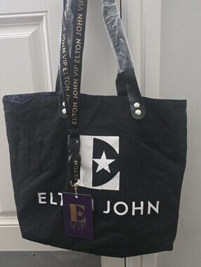 Elton John Canvas Tote Bag with VIP Lanyard